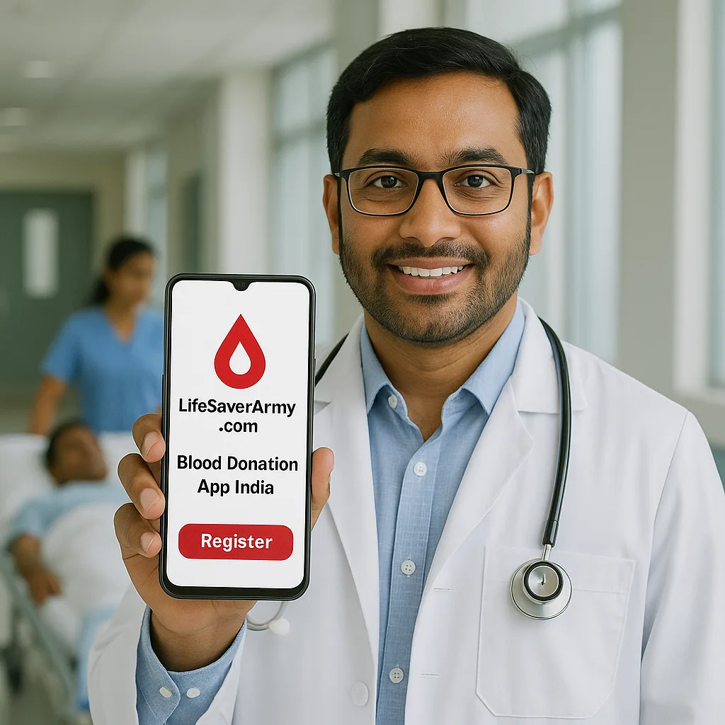 Best blood donation app India for hospitals and emergency needs