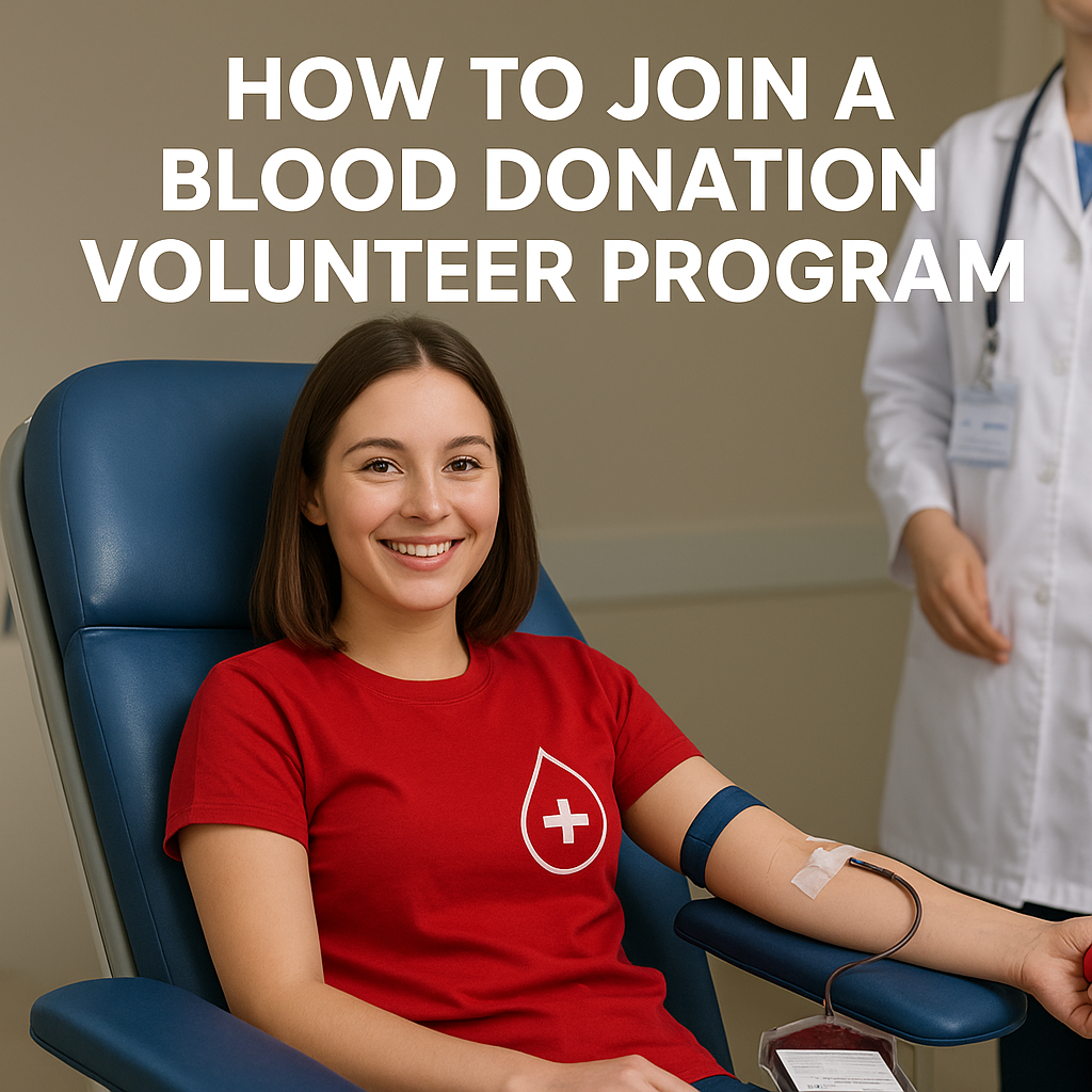 Blood donation volunteer program