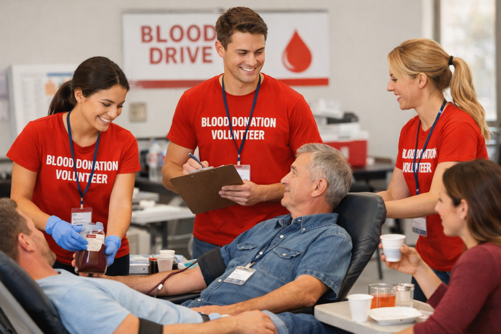 blood donation volunteer