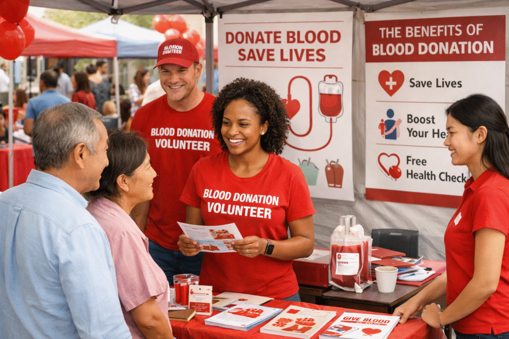 blood donation awareness volunteer