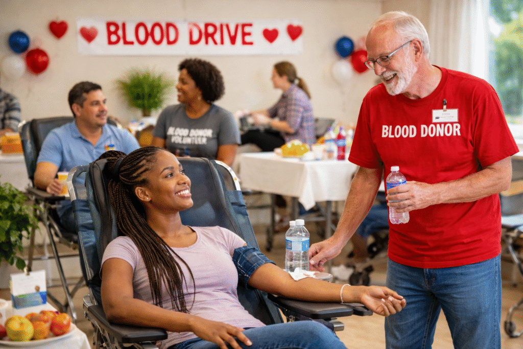 Blood drive participation